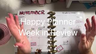 Happy Planner Week in Review [upl. by Mireielle]