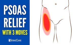 3 Moves to Release a Tight Psoas HIP FLEXORS [upl. by Yak]