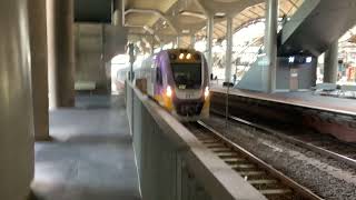 VLine VL54 amp VL41 Departing Southern Cross Station to Bairnsdale  Low Note Horn [upl. by Fihsak104]