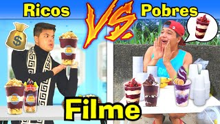 RICOS VS POBRES NA LOJINHA DE AÇAÍ  O FILME [upl. by Doxia]