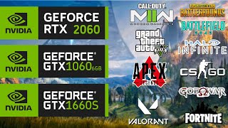 RTX 2060 VS GTX 1060 VS GTX 1660 SUPER 10 Games COMPARE 1080P FPS Test  AMD RYZEN 5 3600 [upl. by Asela]