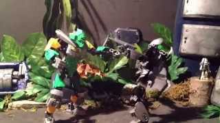 Bionicle Stop Motion 2015 Lewa vs Moc [upl. by Aniraz200]