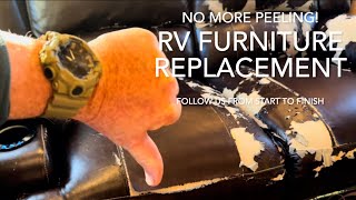 How to Replace Peeling RV Furniture [upl. by Savell]