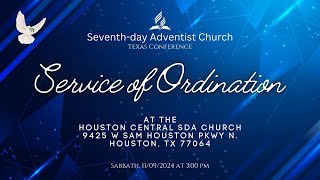 Pastoral Ordination  Texas Conference 11092024 [upl. by Eekorehc]