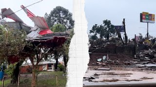 Lugar de maior destruição pelas enchentes em Lajeado no RS [upl. by Yazbak]