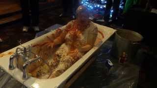 Noreen Murphy being covered in beans custard ketchup etc all for Children In Need 2013 [upl. by Raviv]