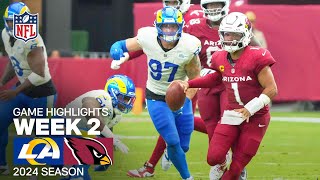 Los Angeles Rams vs Arizona Cardinals  2024 Week 2 Game Highlights [upl. by Eidnil]