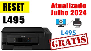 Reset Epson L495 Atualizado Julho 2024 RESET de almofadas de tinta [upl. by Enicnarf]