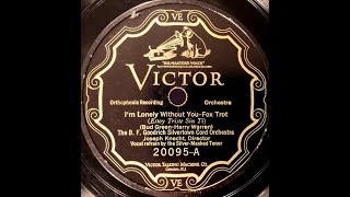 B F Goodrich Silvertown Cord Orchestra quotIm Lonely Without Youquot 1926 Bud Green amp Harry Warren song [upl. by Anazraf]