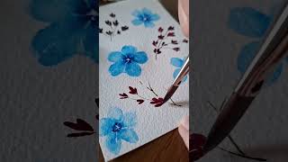 flower doodles for beginners easywatercolor florals [upl. by Amelia]