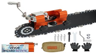 VEVOR Chainsaw Sharpener HandCranked Chainsaw Sharpening Jig Kit for 4quot22quot Chain Saw Review [upl. by Elreath]