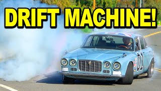 My V8 Swapped Jag is a Donut Machine But I Cant Eat Any of Them [upl. by Idnis36]