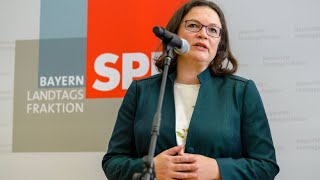 Nahles verteidigt die Koalition im Fall Maaßen „Ein Kompromiss“ [upl. by Newby64]