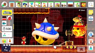 Super Mario Maker 2 Volcano Theme All Bosses Course Maker Experiment [upl. by Cochard]