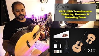 Enya EA X1 Pro transacoustic guitar unboxing sound amp recording demo procraftindia enyaguitar [upl. by Ruperta964]