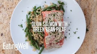 How to Make Dijon Salmon with Green Bean Pilaf [upl. by Aikenahs]