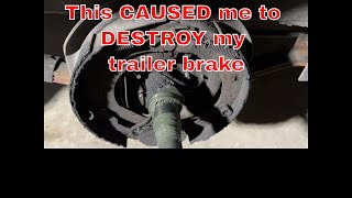 Installing New electric brakes and drums on a trailer [upl. by Adlen]