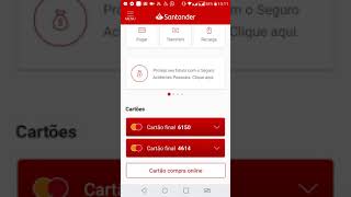 Como ter aumento de limite e cartao de credito Santander [upl. by Mavra]