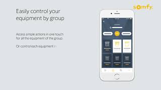 02 SOMFY TaHoma  How to control your equipment by groups [upl. by Enyleuqcaj65]