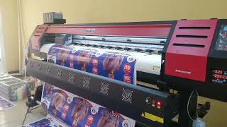 6ft double xp600 heads eco solvent printer [upl. by Uella]