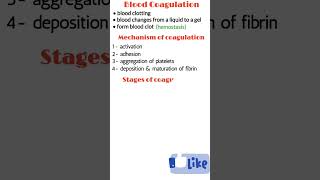 Blood coagulation hemostasis blood coagulation mechanism blood coagulation stages shorts [upl. by Beltran]