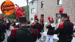 🥁Hanzinelle 🥁 Marche Saint Christophe 2024🥁épisode1 Fanfare lUnion dHanzinelle🥁folklore belgium 🥁 [upl. by Aerda]