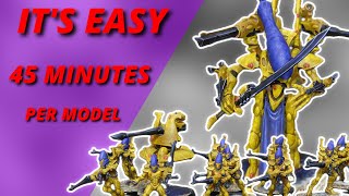 Painting an Aeldari Combat Patrol in 3 Days  How To Speed Eldar [upl. by Ahsenek]