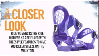 Ride KS Snowboard Binding Purple  TheSkiBumcom [upl. by Terence]