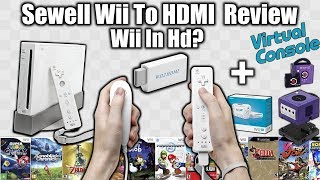 Wii In HD Sewell Wii 2 HDMI Indepth comparison amp review  WiiU amp GameCube [upl. by Zack]