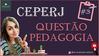 CEPERJ  Questão 3  FUNDAMENTOS DA EDUCAÇÃO [upl. by Tingley]