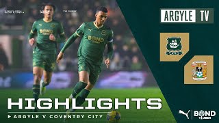 Plymouth Argyle v Coventry City highlights [upl. by Ecadnarb893]