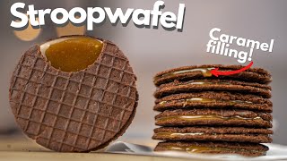 Chocolate Stroopwafel Recipe  Dutch Waffle Cookies [upl. by Iron]