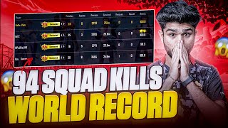 94 SQUAD KILLS WORLD RECORD IN BGMI  GODL LoLzZz [upl. by Aniroc917]