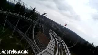 BocksBergBob Sommerrodelbahn Bocksberg harz Hahnenklee HD onride Rodelbahn [upl. by Curkell]