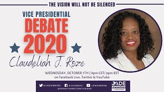 Vice Presidential Debate with Claudeliah Roze [upl. by Fritzsche]