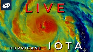 Hurricane Iota Rapidly Intensifying on Approach to Nicaragua and Honduras  Live Update [upl. by Manville]