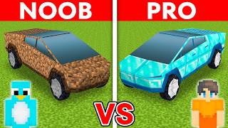 NOOB vs PRO CYBERTRUCK Build Challenge in Minecraft [upl. by Eninaj]