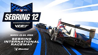 The iRacing 12 Hours of Sebring  Sebring International Raceway  Part 1 [upl. by Tabbatha]