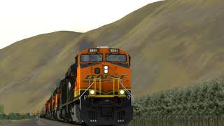 BNSF 6931 With Lashup [upl. by Ayahs]