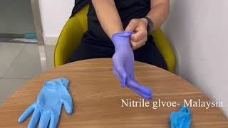 Nitrile gloves VS Vinyl Nitrile Synthetic Gloves  Chinese Nitrile gloves VS Malaysian gloves [upl. by Morganne713]