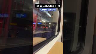 OffenbachOst Abfahrt RB430S8➡️WiesbadenHbf br430 sbahn shorts [upl. by Alisha]