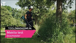 Toolzmagazine producttest Makita strimmer  bosmaaier [upl. by Frolick]