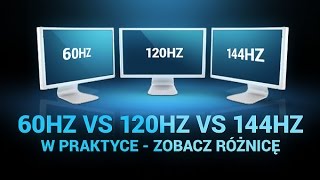 60Hz VS 120Hz VS 144Hz w praktyce  Zobacz Różnicę [upl. by Ennairej]