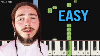 Post Malone ft Swae Lee  Sunflower  EASY Piano Tutorial by Pianella Piano [upl. by Graniah]