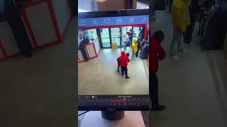 Gun drop in mall gun security atlanta drama enforcement laugh teens watch [upl. by Lehsreh]