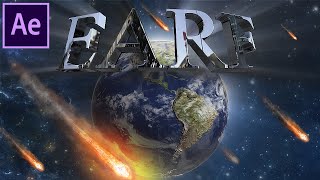 3D Earth With Rotating Text Tutorial In After Effects Element 3D [upl. by Tomas694]