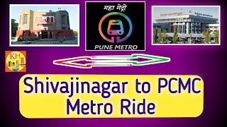 Shivajinagar to PCMC Metro Ride I Pune Metro Journey I PCMC Metro Route I Pune Metro Route [upl. by Catlee728]