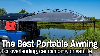 Moon Shade  The Best Portable Awning for Overlanding Car Camping or Van Life [upl. by Vicky324]