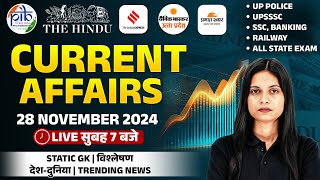 28 November 2024  Current Affairs 2024  Current Affairs Today  Daily Current Affairs Jayshree Mam [upl. by Trinia]