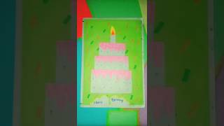 Birth card  Birthday Card easy ideas 💡crafting craftypaper diy colourpaper papercraftmaking [upl. by Crispin]